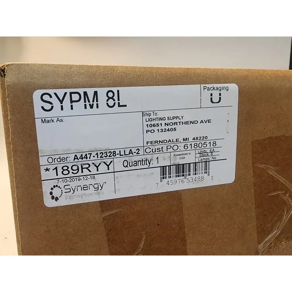 NEW Lithonia Synergy SYPM-8L Lighting Controller Relay Power Module